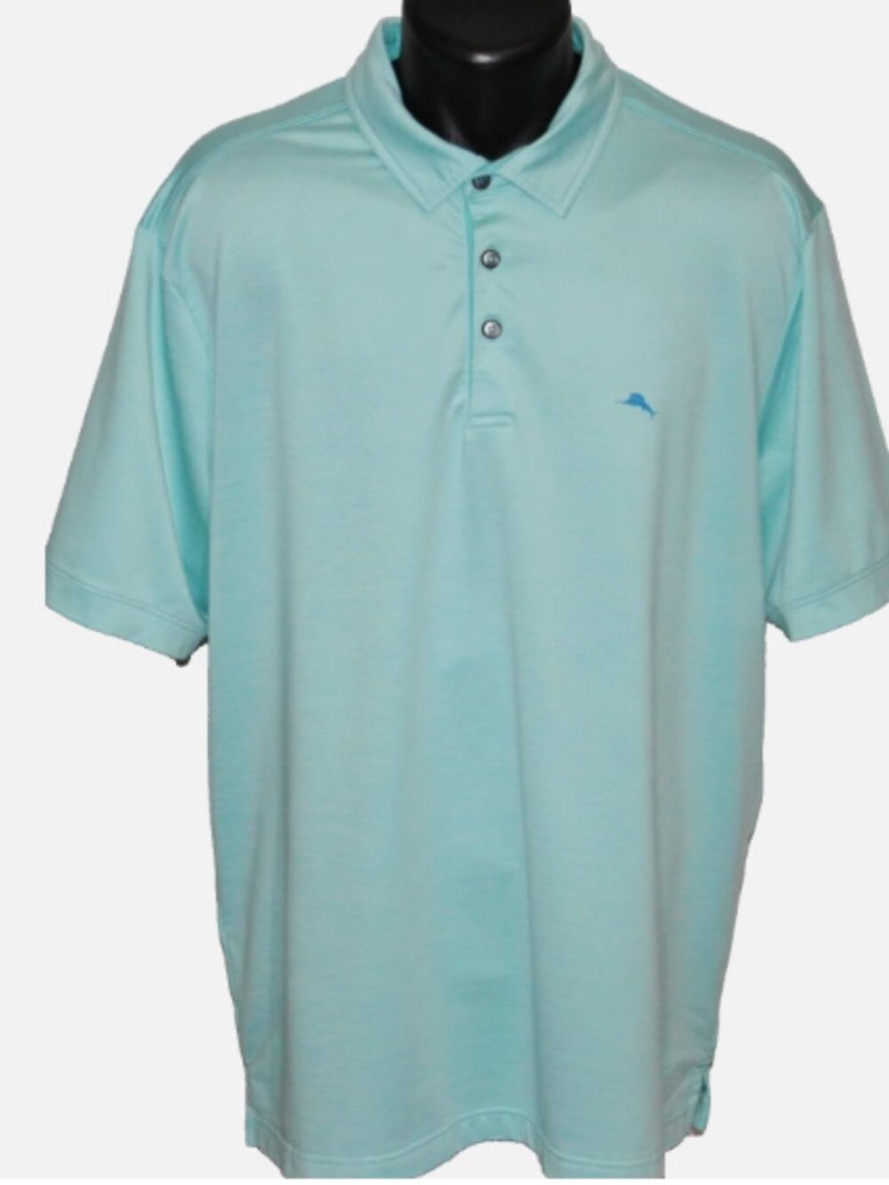 Beautiful Tommy Bahama Relax Marlin Logo Performance Polo, Tuquoise Green  XL